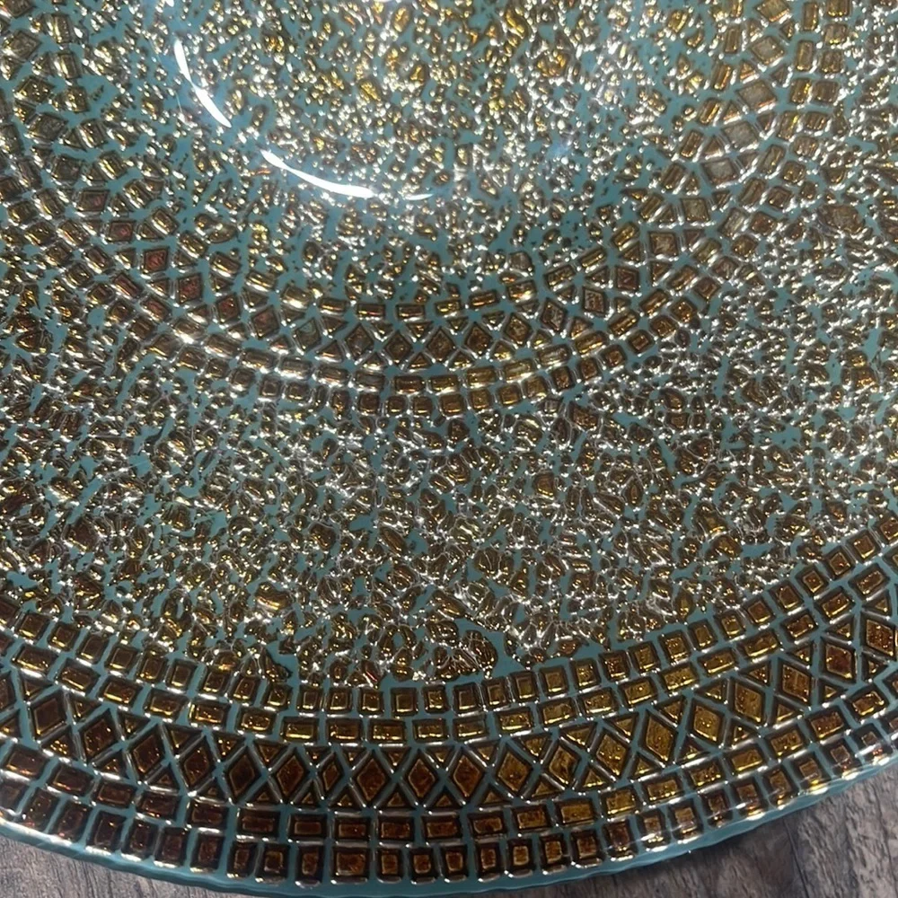 Centerpiece blue&gold bowl